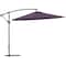 Global Industrial Cantilever Umbrella w/ Crank, Tilt & Cross Brace, Olefin Fabric, 10'W, Navy 436972NV - alternate 1